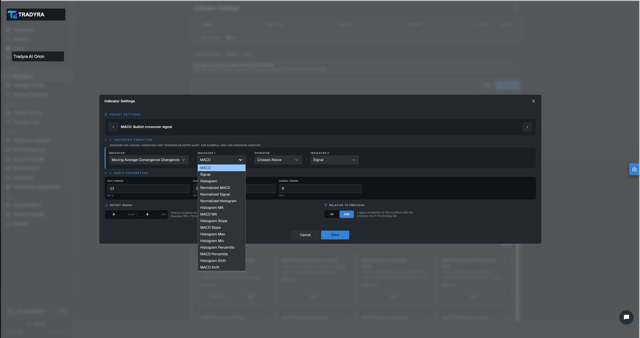 Tradyra no-code strategy builder — 10-step wizard for crypto trading bots — view 13 of 17